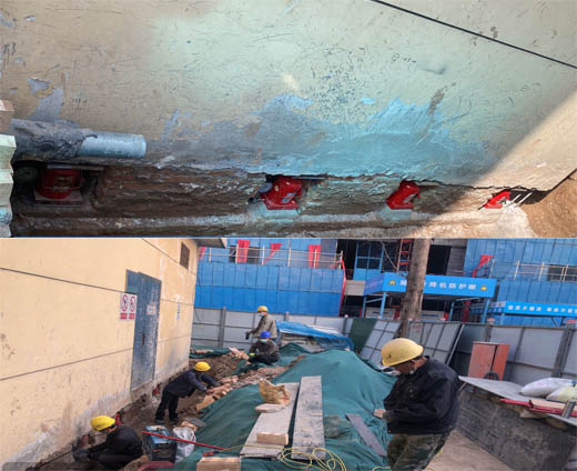 咸阳师范学院渭城校区高压开闭所房屋顶升加固工程